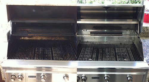 grill cleaning service before and after