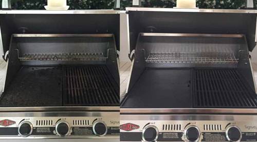 bbq grill service before and after